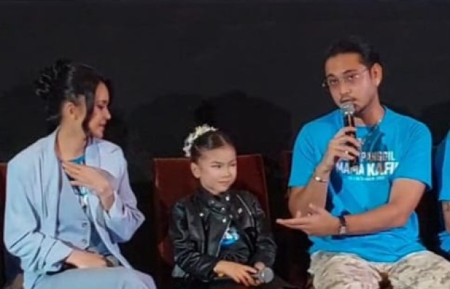 Michelle Ziudith, Humaira dan Giorgino Abraham. (FTNews/Raka)